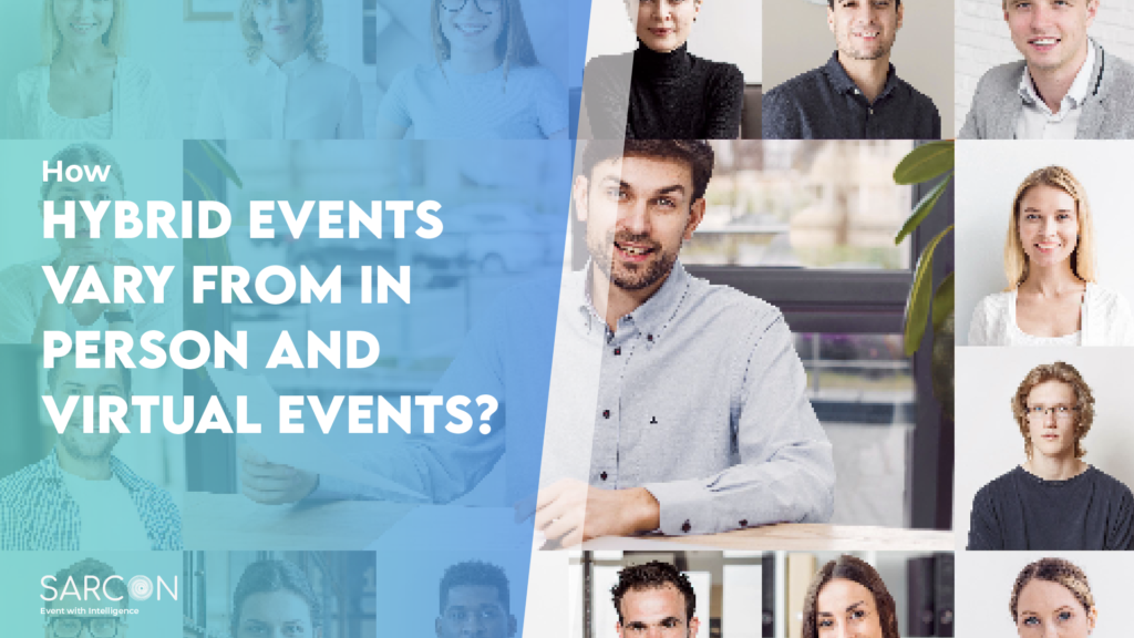 hybrid event vs in-person and virtual event