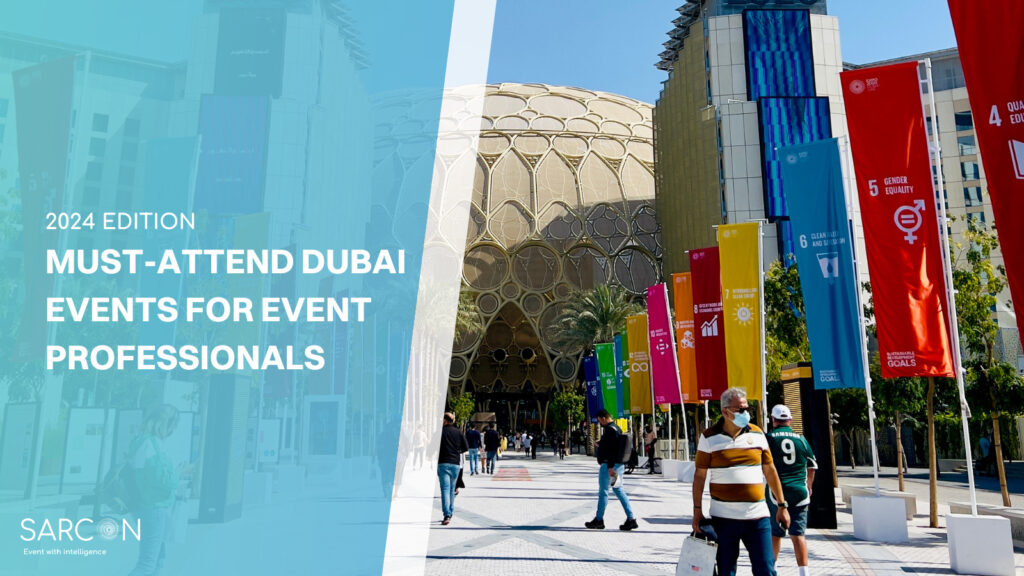 Sarcon Blog Image : Buildings and Banners at Expo, Dubai