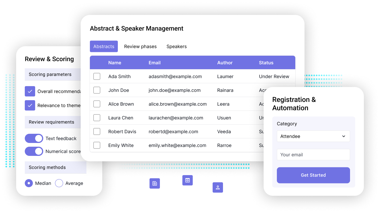 Abstract and Speaker Management